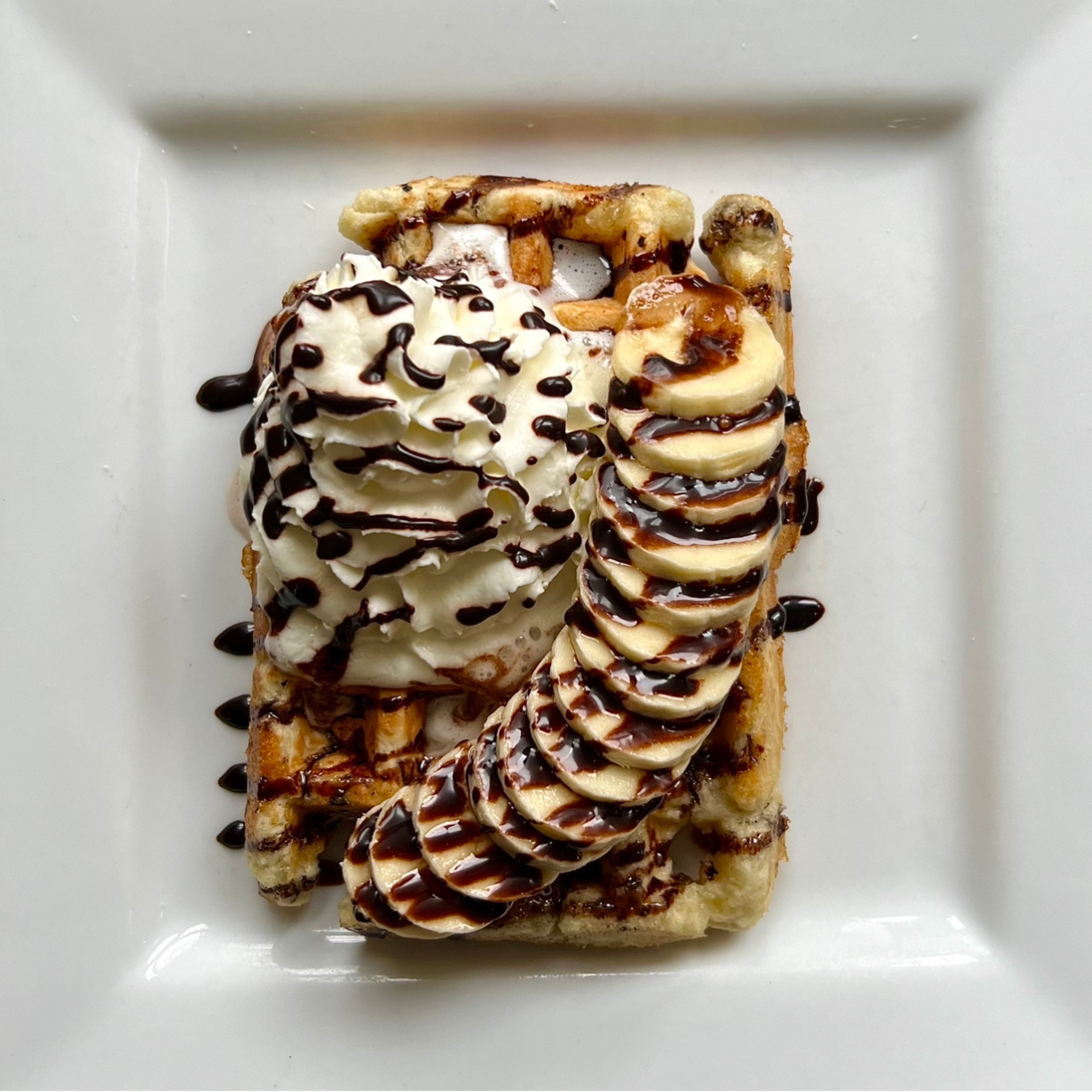 Chocolate Banana Waffle Rivet Coffee Bar and Roastery